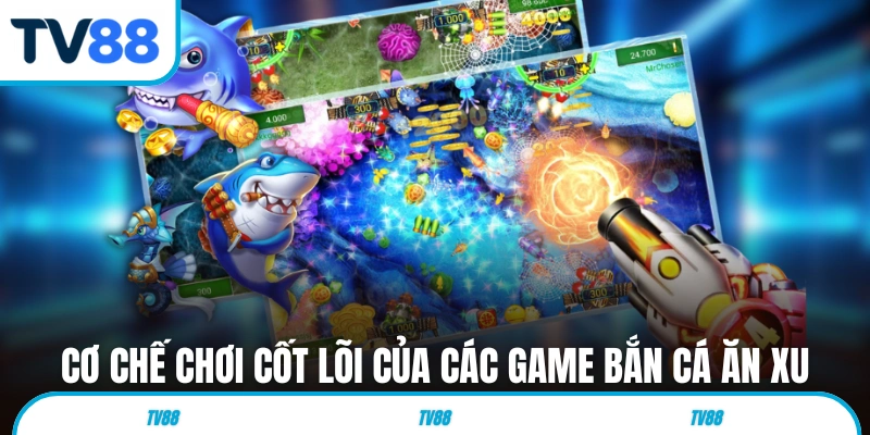 Cơ chế chơi cốt lõi của các game bắn cá ăn xu